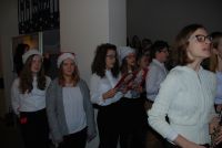 Kolędnicy z Gimnazjum Gminnego w starostwie