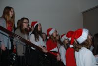 Kolędnicy z Gimnazjum Gminnego w starostwie