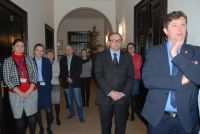 Kolędnicy z Gimnazjum Gminnego w starostwie