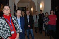 Kolędnicy z Gimnazjum Gminnego w starostwie