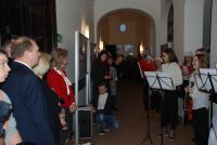 Kolędnicy z Gimnazjum Gminnego w starostwie