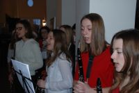 Kolędnicy z Gimnazjum Gminnego w starostwie