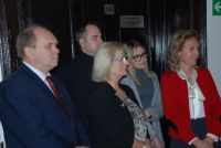 Kolędnicy z Gimnazjum Gminnego w starostwie