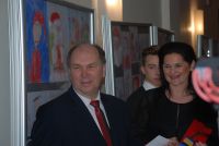 Kolędnicy z Gimnazjum Gminnego w starostwie