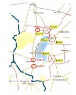 Zamknięcie drogi w Stępuchowie - mapa