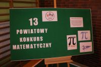 XIII POWIATOWY KONKURS MATEMATYCZNY DLA UCZNIÓW GIMNAZJÓW POWIATU WĄGROWIECKIEGO – ŻELICE 2017