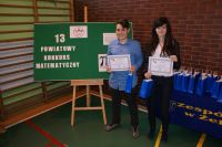 XIII POWIATOWY KONKURS MATEMATYCZNY DLA UCZNIÓW GIMNAZJÓW POWIATU WĄGROWIECKIEGO – ŻELICE 2017