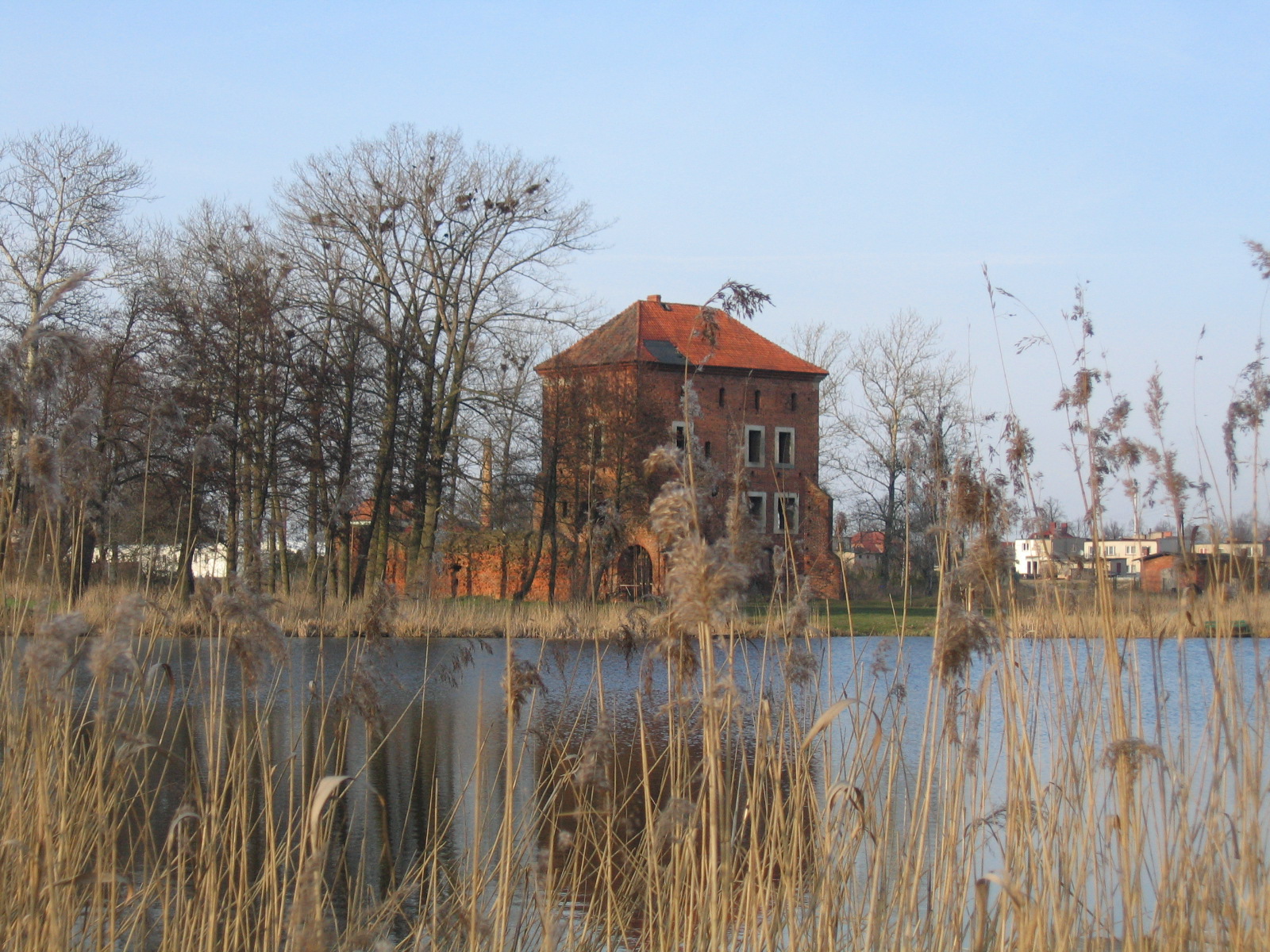 Zamek kasztelański nad Jeziorem Smolary w Gołańczy