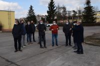 Przekazanie placu pod budowę pełnowymiarowej hali sportowej przy ZS nr 1, podpisanie protokołu