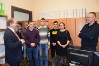 Uczniowie z Gołańczy z wizytą w wągrowieckim starostwie
