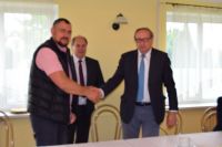 Odbiór techniczny wielofunkcyjnego boiska sportowego przy ZS w Gołańczy