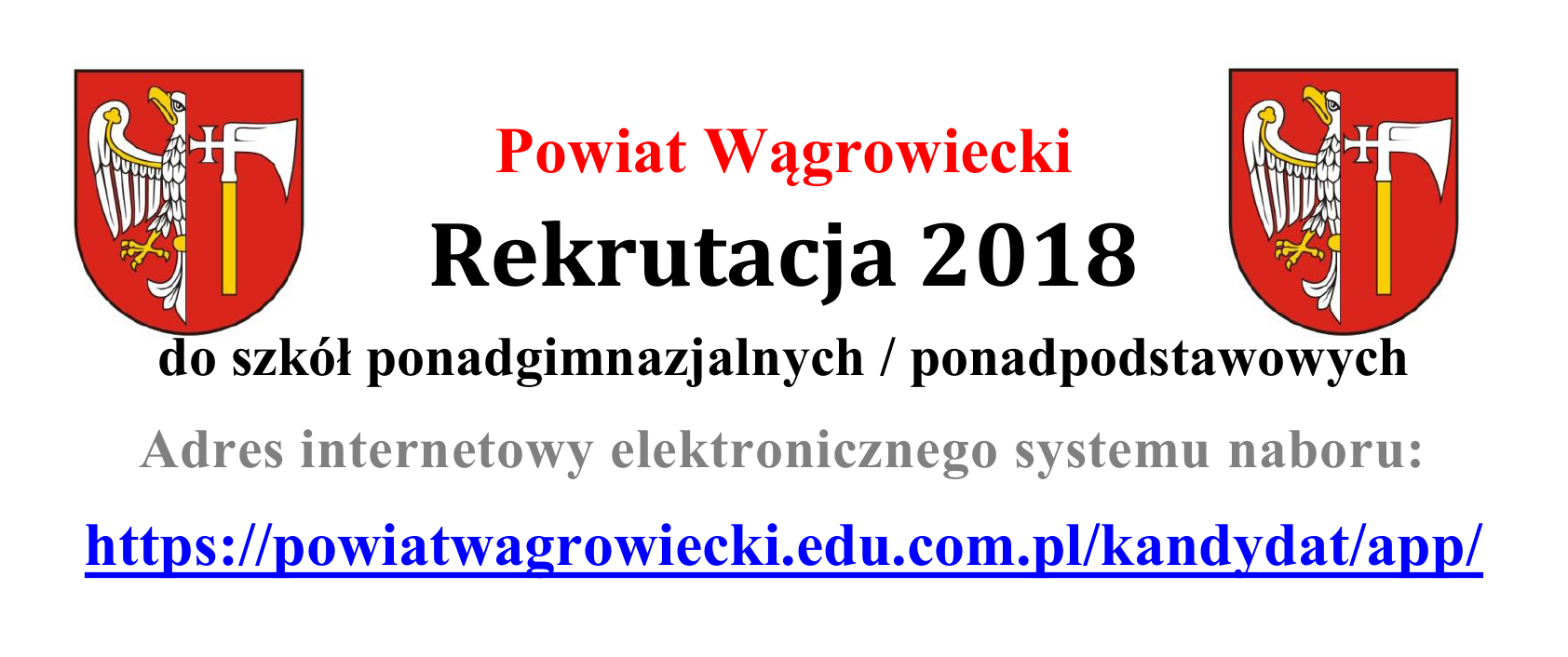 Elektroniczny nabór do szkół - baner