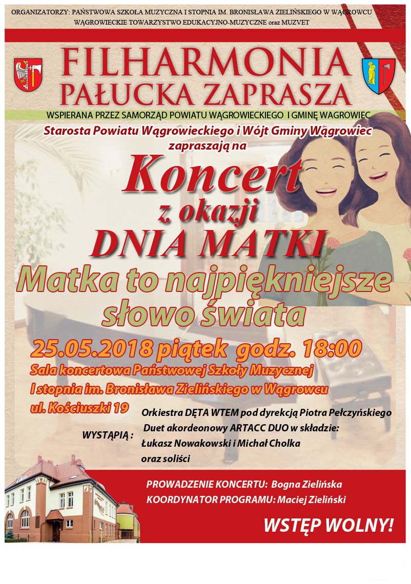 Matka to najpiękniejsze słowo świata - zapraszamy na koncert - plakat