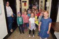 Wizyta dzieci z Przedszkola nr 1 w wągrowieckim starostwie