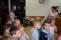 Wizyta dzieci z Przedszkola nr 1 w wągrowieckim starostwie