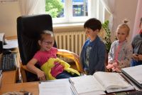 Wizyta dzieci z Przedszkola nr 1 w wągrowieckim starostwie