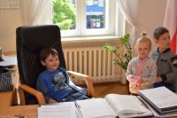 Wizyta dzieci z Przedszkola nr 1 w wągrowieckim starostwie