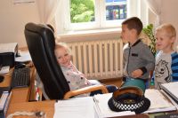 Wizyta dzieci z Przedszkola nr 1 w wągrowieckim starostwie