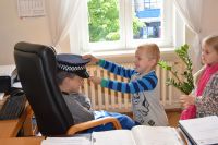 Wizyta dzieci z Przedszkola nr 1 w wągrowieckim starostwie