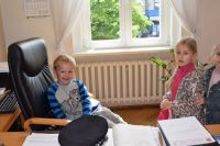 Wizyta dzieci z Przedszkola nr 1 w wągrowieckim starostwie