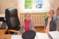 Wizyta dzieci z Przedszkola nr 1 w wągrowieckim starostwie