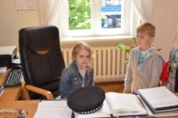 Wizyta dzieci z Przedszkola nr 1 w wągrowieckim starostwie