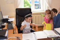 Wizyta dzieci z Przedszkola nr 1 w wągrowieckim starostwie