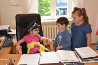 Wizyta dzieci z Przedszkola nr 1 w wągrowieckim starostwie