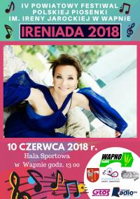 IV Powiatowy Festiwal Polskiej Piosenki im. Ireny Jarockiej - plakat