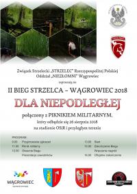 "Bieg Strzelca 2018. Dla Niepodległej" - plakat