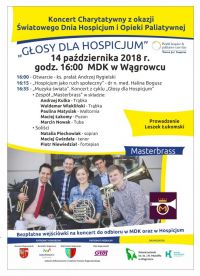 "Głosy dla Hospicjum" - koncert charytatywny - plakat