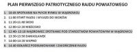 Plan Pierwszego Patriotycznego Rajdu Powiatowego