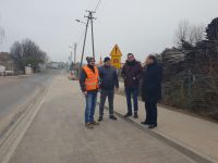 Przebudowa chodnika wraz z zatoką postojową w miejscowości Mokronosy - odbiór