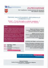 Zaproszenie sieci współpracy i samokształcenia nauczycieli - plakat
