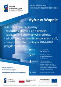 Spotkania informacyjne ws. funduszy unijnych - Wapno