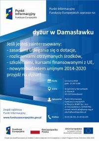 Spotkania informacyjne ws. funduszy unijnych - Damasławek