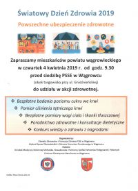 Światowy Dzień Zdrowia 2019