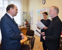 Podpisanie umów z parafiami z terenu powiatu wągrowieckiego