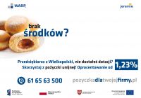 Pożyczki unijne dla przedsiębiorców z Wielkopolski z pomocą WARP - plakat