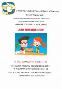 KONKURS PLASTYCZNY „MAŁY KONSUMENT 2019" - plakat