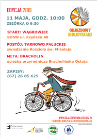 VI Rajd Rowerowy Odjazdowy Bibliotekarz - plakat