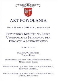 Powiatowy Komitet sztandar