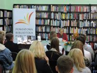 Spotkanie literackie w Powiatowej Bibliotece Publicznej w Wągrowcu