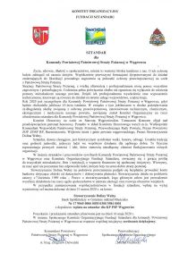 Apel Komitetu Organizacyjnego Fundacji Sztandaru dla Komendy PPSP w Wągrowcu