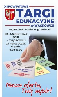 XI Powiatowe Targi Edukacyjne 2020 - plakat