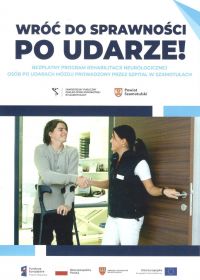 Program rehabilitacji neurologicznej osób po udarach mózgu - ulotka Szamotuły