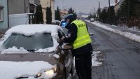 BEZPIECZNA JAZDA ZIMĄ, fot. KPP Wągrowiec