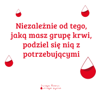 Podziel się krwią - grafika, źródło RCKiK Poznań