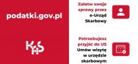 Wizyta w urzędzie skarbowym tylko po wcześniejszej rezerwacji - infografika