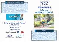 Środa z profilaktyką - otyłość - ulotka 1